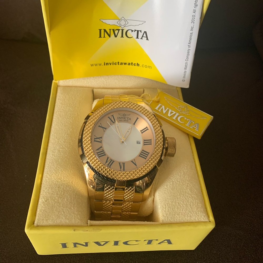 Invicta Bolt Goldtone Watch
